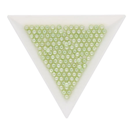 Glasperlen rund - 3 mm - Shiny Mint - PerlineBeads SA