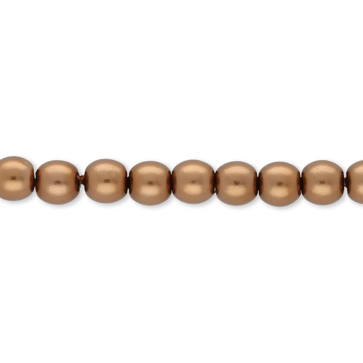 Glasperlen rund - 4 mm - Brown - PerlineBeads SA