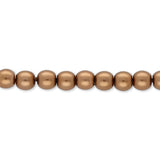 Glasperlen rund - 4 mm - Brown - PerlineBeads SA