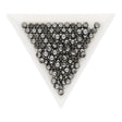 Glasperlen rund - 4 mm - Dark Grey - PerlineBeads SA