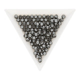 Glasperlen rund - 4 mm - Dark Grey - PerlineBeads SA