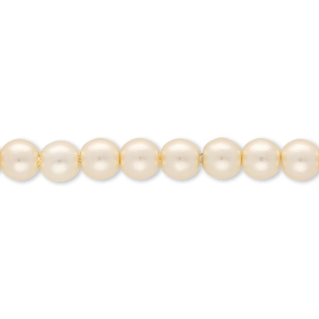 Glasperlen rund - 4 mm - Pearl Oyster - PerlineBeads SA