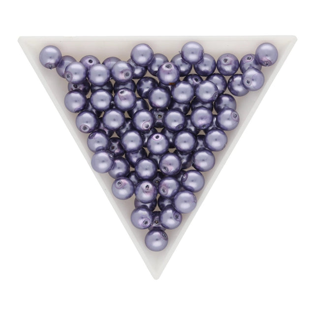 Glasperlen rund - 6 mm - Crocus Petal - PerlineBeads SA