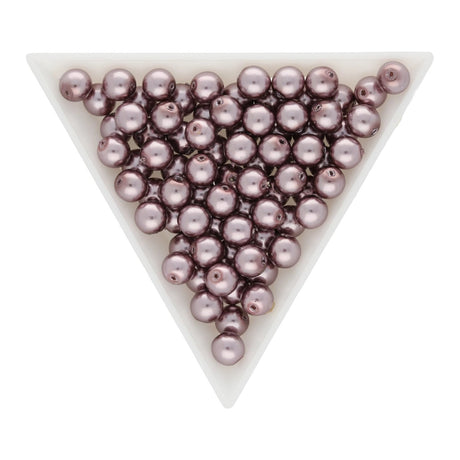 Glasperlen rund - 6 mm - Orchid - PerlineBeads SA