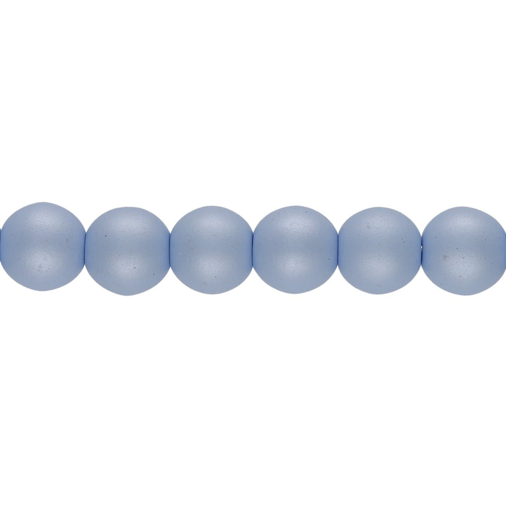 Glasperlen rund - 6 mm - Powdery Pastel Blue - PerlineBeads
