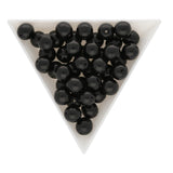 Glasperlen rund - 8 mm - Jet - PerlineBeads SA