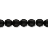 Glasperlen rund - 8 mm - Jet - PerlineBeads SA