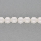 Glasperlen rund - 8 mm - Pearl Coat Snow - PerlineBeads SA