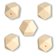Hexagon Focal-Bead • 3D-Silikonperle Sechseckig, Moccasin - PerlineBeads SA