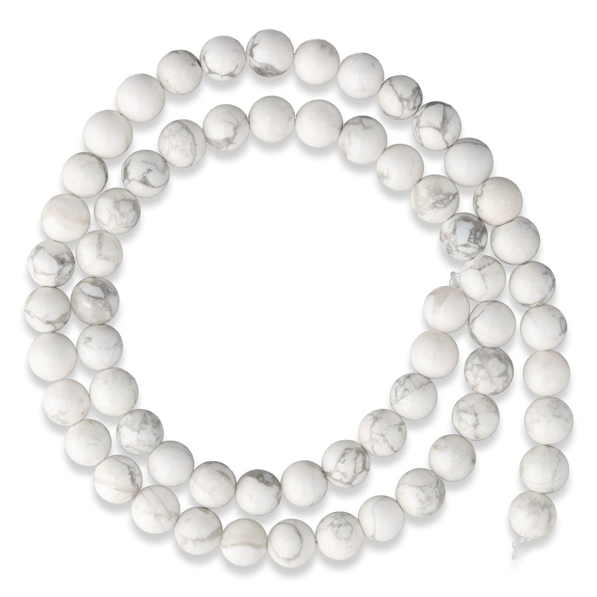 Howlith Perlen · rund · 6 mm - PerlineBeads SA