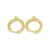 Huggie - Ohrringe aus Messing, Farbe Gold - PerlineBeads SA