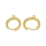 Huggie - Ohrringe aus Messing, Farbe Gold - PerlineBeads SA