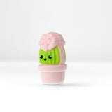 Kaktus Focal-Bead • 3D-Silikonperle im Blumentopf-Design - PerlineBeads SA