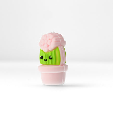 Kaktus Focal-Bead • 3D-Silikonperle im Blumentopf-Design - PerlineBeads SA