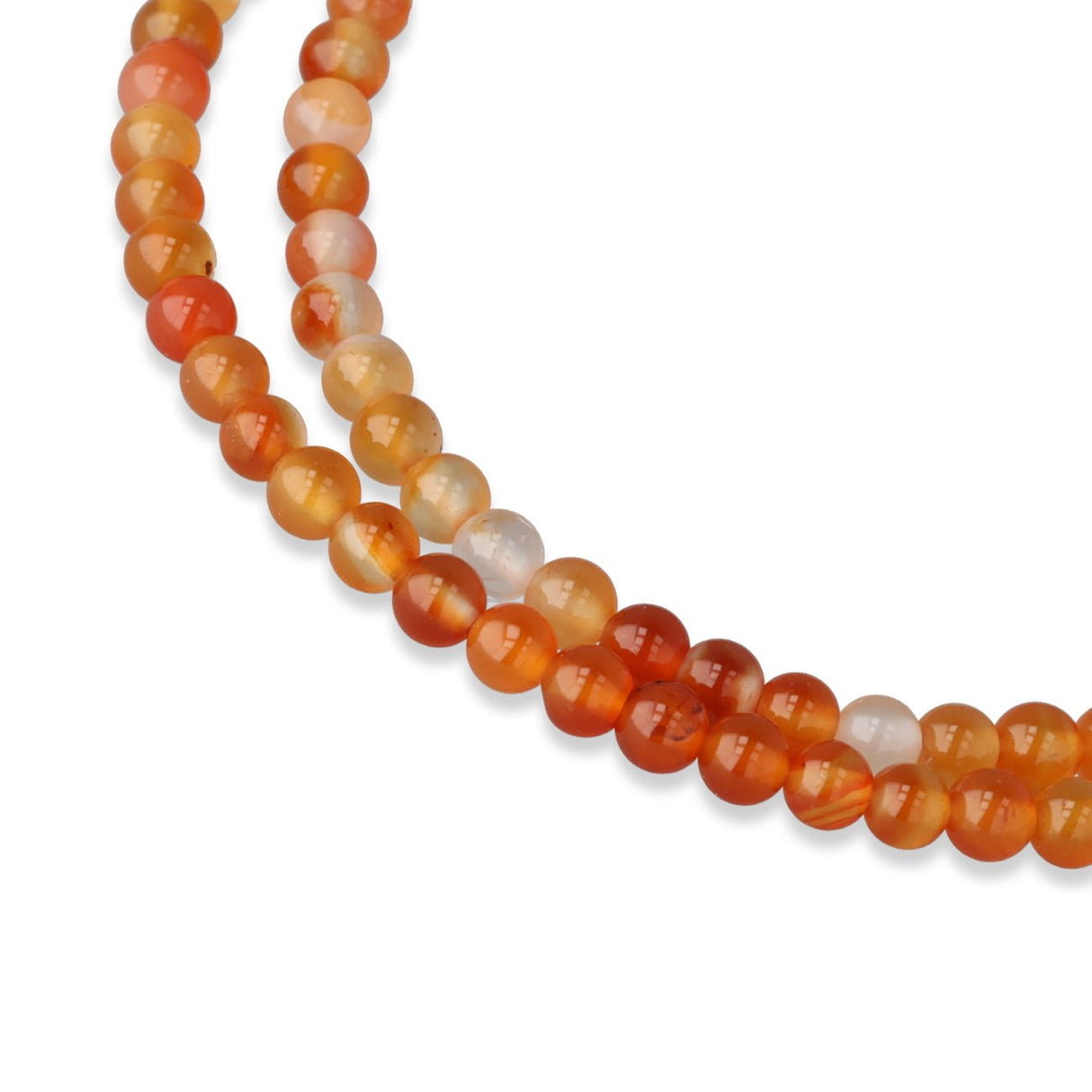 Karneol Perlen · rund · 4 mm - PerlineBeads SA