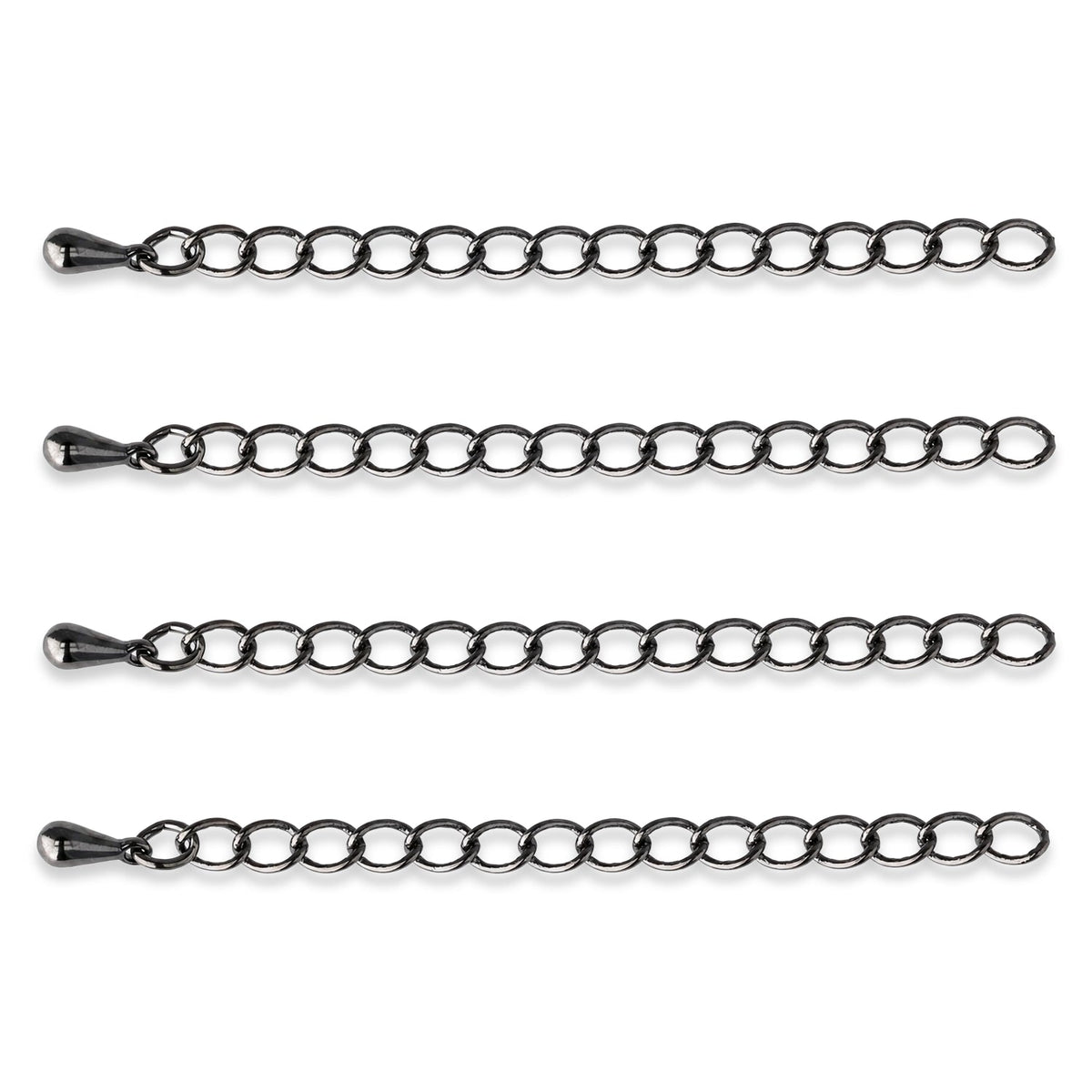 Kettenverlängerung 60 mm – Gunmetal - PerlineBeads SA