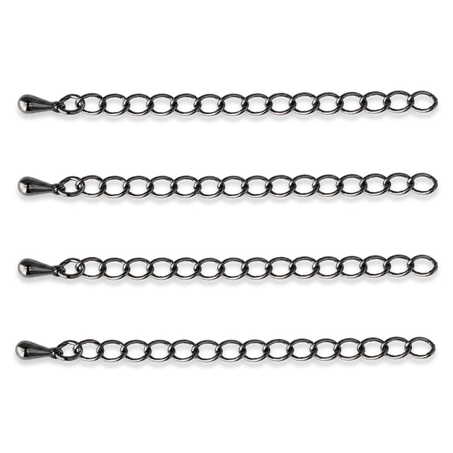 Kettenverlängerung 60 mm – Gunmetal - PerlineBeads SA