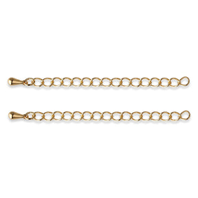 Kettenverlängerung 60 mm – Vergoldet - PerlineBeads SA