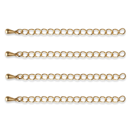 Kettenverlängerung 60 mm – Vergoldet - PerlineBeads SA
