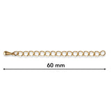 Kettenverlängerung 60 mm – Vergoldet - PerlineBeads SA