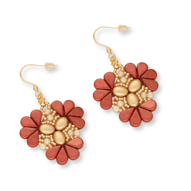 Kit für Ohrringe “Sakura” par Puca® - Gold - PerlineBeads SA