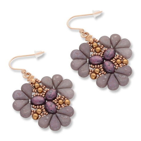 Kit für Ohrringe “Sakura” par Puca® - Opal Nebula - PerlineBeads SA