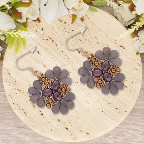 Kit für Ohrringe “Sakura” par Puca® - Opal Nebula - PerlineBeads SA