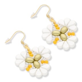 Kit für Ohrringe “Sakura” par Puca® - Pastel Lime - PerlineBeads SA