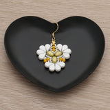 Kit für Ohrringe “Sakura” par Puca® - Pastel Lime - PerlineBeads SA
