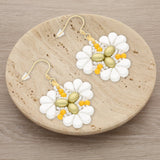 Kit für Ohrringe “Sakura” par Puca® - Pastel Lime - PerlineBeads SA