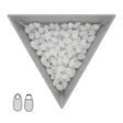Long Drop Beads 3 x 5.5 mm - Opal White - PerlineBeads SA