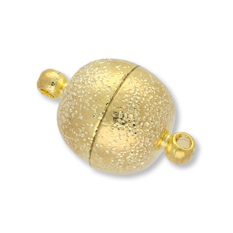 Magnetverschluss rund - 11.5 mm – Farbe Gold - PerlineBeads SA