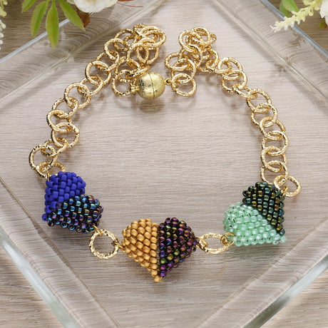 Magnetverschluss rund - 11.5 mm – Farbe Gold - PerlineBeads SA