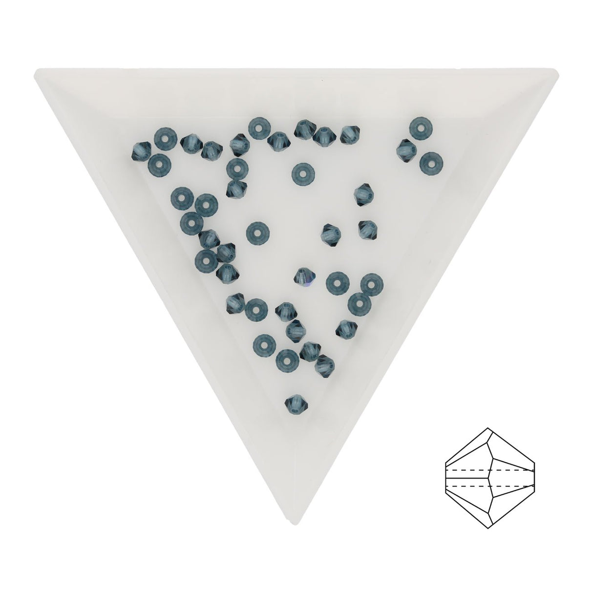 M.C. Doppelkegel 3 mm - Montana - PerlineBeads SA