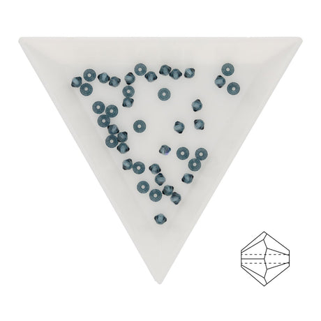 M.C. Doppelkegel 3 mm - Montana - PerlineBeads SA