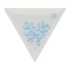 M.C. Doppelkegel 4 mm - Aquamarine AB - PerlineBeads SA