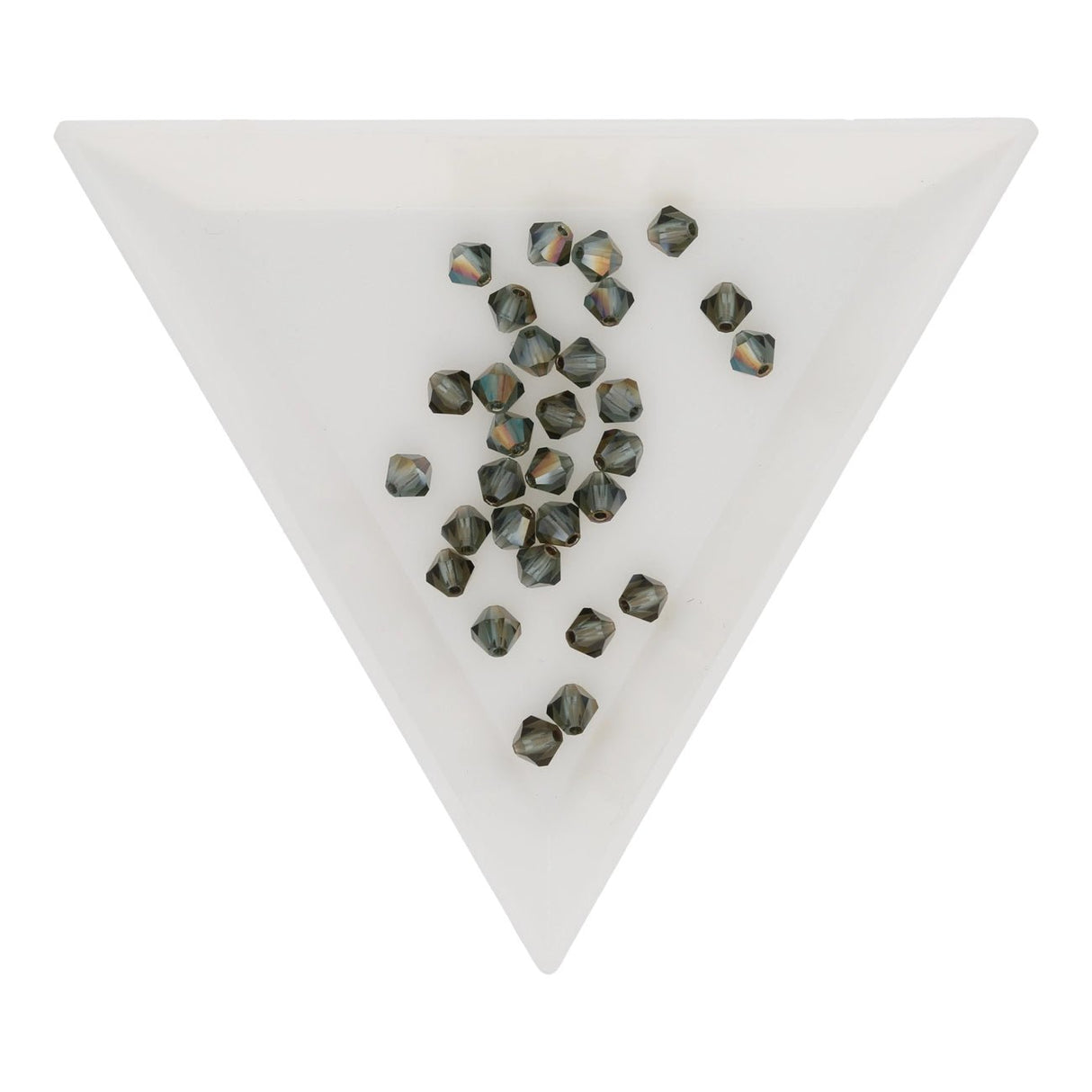 M.C. Doppelkegel 4 mm - Blue Diamond AB - PerlineBeads SA