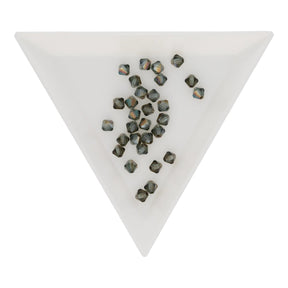 M.C. Doppelkegel 4 mm - Blue Diamond AB - PerlineBeads SA