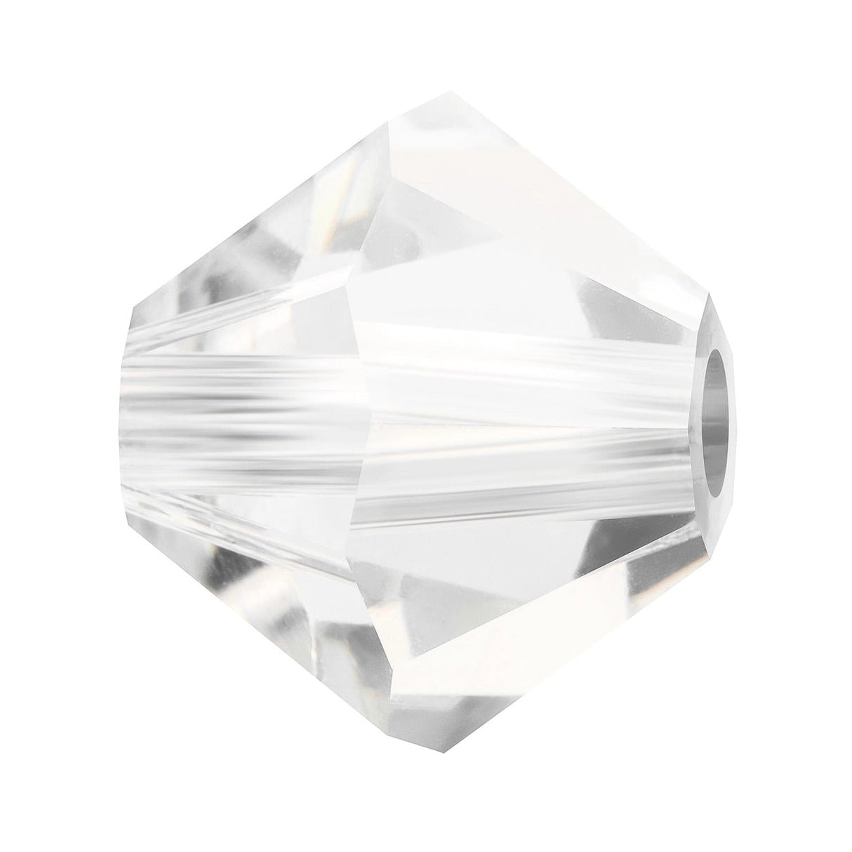 M.C. Doppelkegel 4 mm - Crystal - PerlineBeads SA