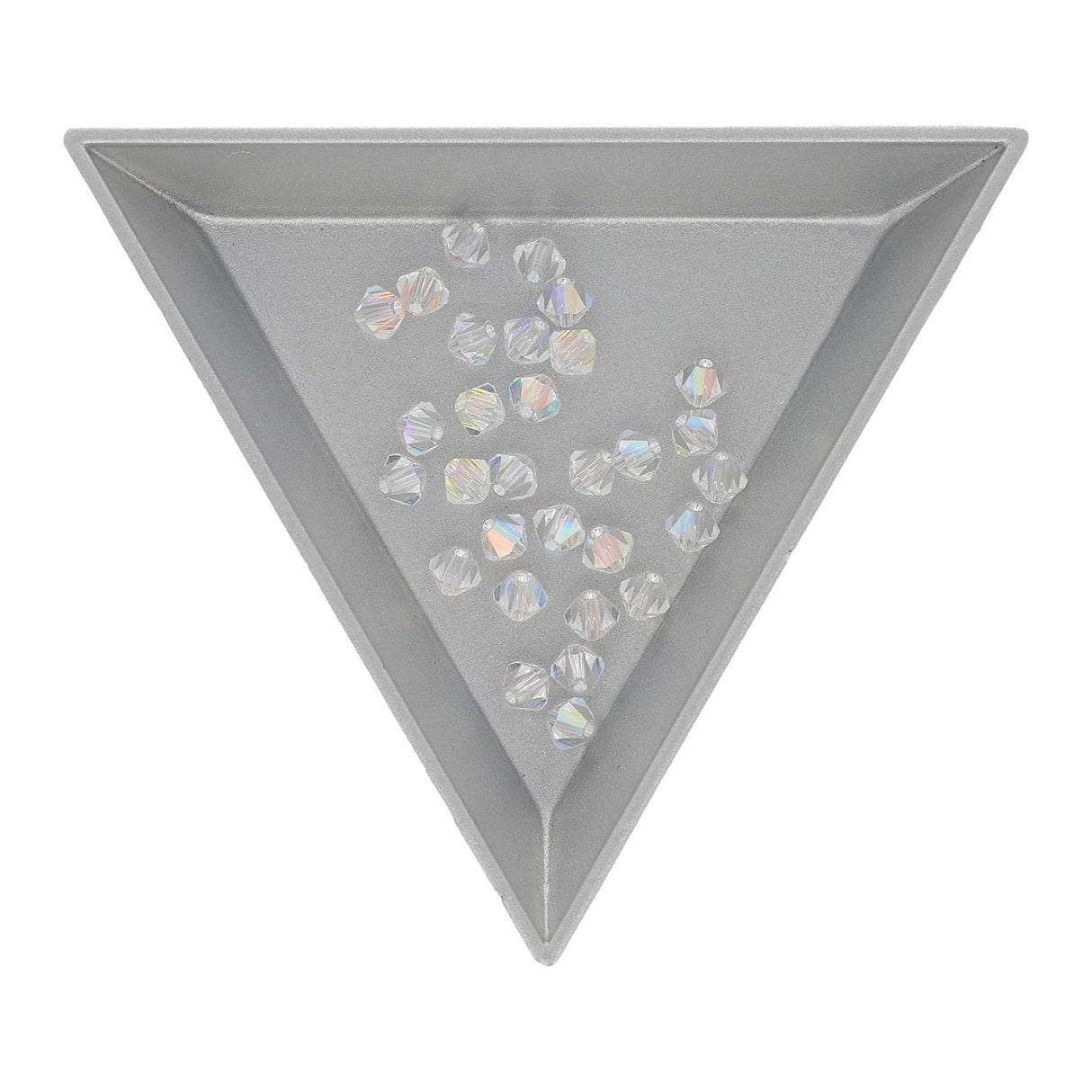 M.C. Doppelkegel 4 mm - Crystal AB - PerlineBeads SA