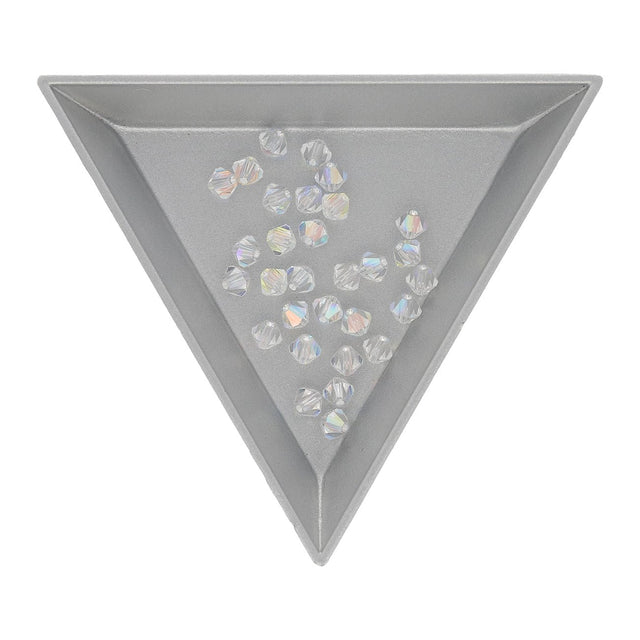 M.C. Doppelkegel 4 mm - Crystal AB - PerlineBeads SA