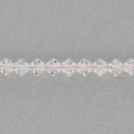 M.C. Doppelkegel 4 mm - Crystal AB - PerlineBeads SA