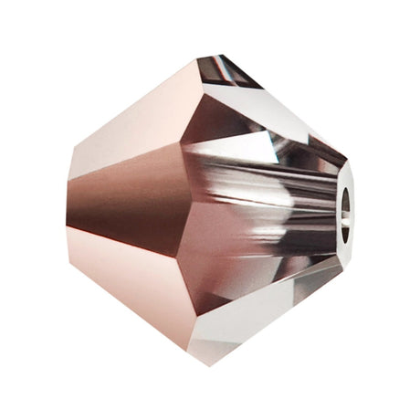 M.C. Doppelkegel 4 mm - Crystal Capri Gold - PerlineBeads SA