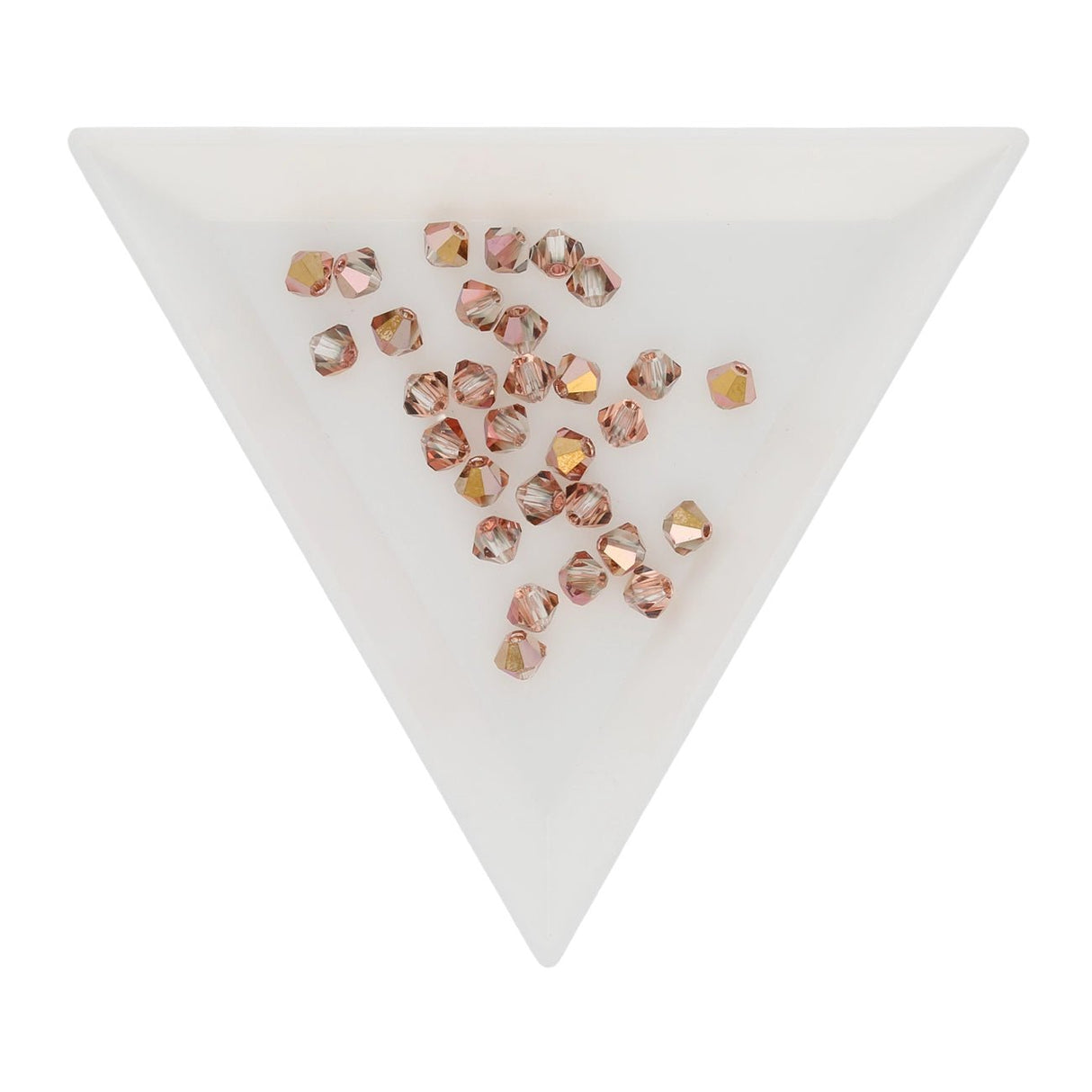 M.C. Doppelkegel 4 mm - Crystal Capri Gold - PerlineBeads SA