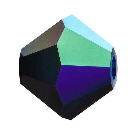 M.C. Doppelkegel 4 mm - Jet AB - PerlineBeads SA