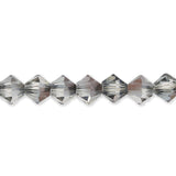 M.C. Doppelkegel 4 mm - Light Grey Shine - PerlineBeads SA
