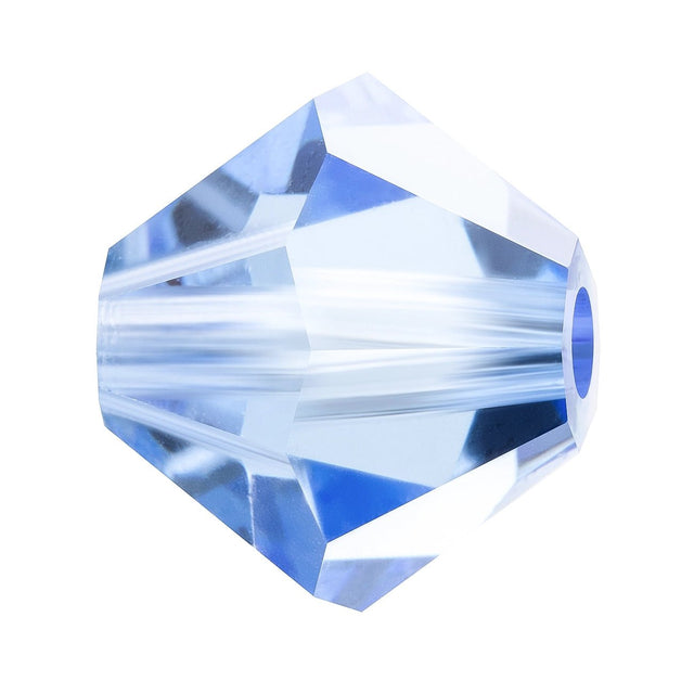 M.C. Doppelkegel 4 mm - Light Sapphire - PerlineBeads SA