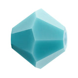 M.C. Doppelkegel 4 mm - Turquoise - PerlineBeads SA