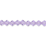 M.C. Doppelkegel 4 mm - Violet - PerlineBeads SA