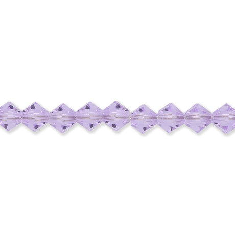 M.C. Doppelkegel 4 mm - Violet - PerlineBeads SA